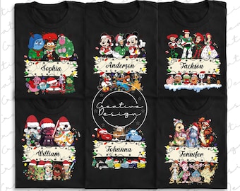 Custom Mickey And Friends Christmas Png, Mickey & Friends Xmas Family Vacation Png, Disney Xmas Png, Disney Christmas Family Squad Png