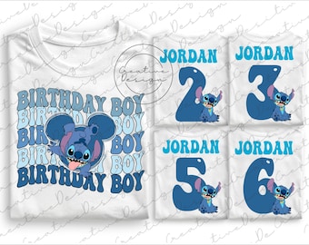 Disney Stitch Birthday Boy Png, Disney Stitch Birthday Boy Png, Stitch Birthday Png, Disney Stitch Bday Boy Tee, Disney Stitch Besties Png