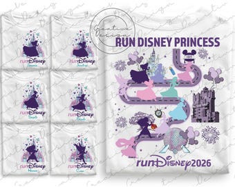 RunDisney Princess 2026 Png, WDW Half Marathon Weekend Png, Disneyland Race Png, Running 5K 10K Png, Disney Every Mile Is Magic Png
