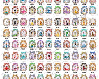 Disney All Characters Png, Girls Trip Png, Fantasy Land Besties Trip Png