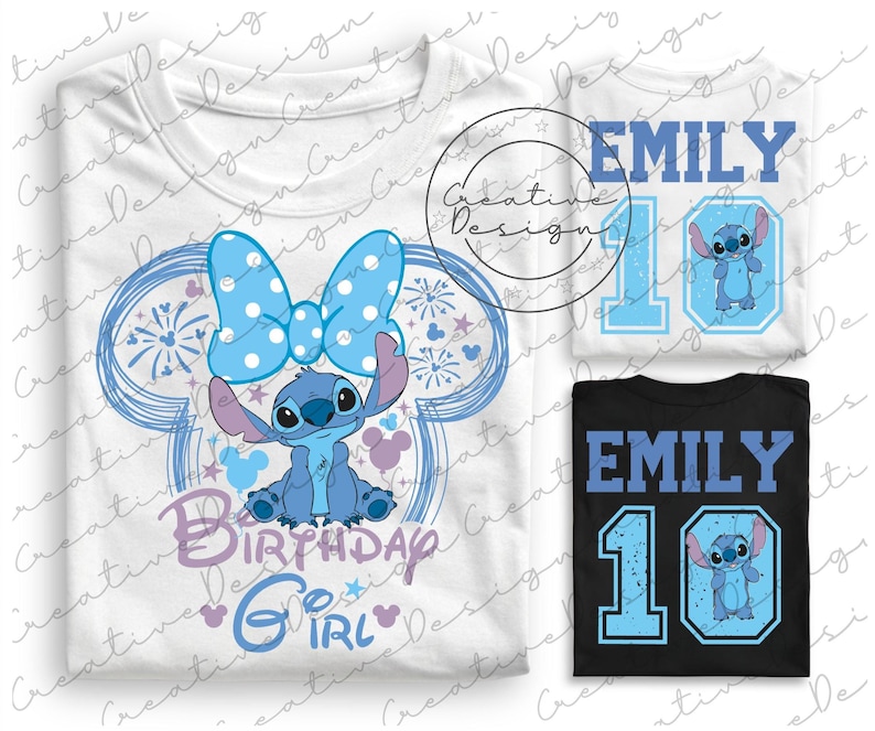 Disney Stitch Birthday Girl Png, Disney Stitch Birthday Girl Png, Stitch Birthday Shirt, Disney Stitch Tee, Disney Stitch Besties Png