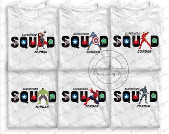 Custom Superhero Squad Png, Disney Superhero Squad Png, Superheroes Png, Superhero Avengers Png, Kids Superhero png, Avengers Squad Png