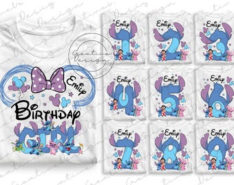 Disney Stitch Geburtstagskind Png, Disney Stitch Geburtstagskind Png, Stitch Geburtstag Png, Disney Stitch T-Shirt, Disney Stitch Besties Png