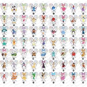 Tous les personnages du royaume magique png, Voyage entre filles png, Voyage en famille à Fantasy Land 2026 png, Besties Vacay dans les parcs d'attractions