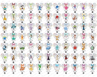Disney All Characters Png, Girls Trip Png, Fantasy Land Family Trip 2026 Png, Theme Park Vacay Besties Png