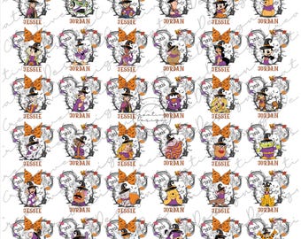 Disney All Characters Halloween Png, Mickey and Friends Halloween Png, Mickey Halloween png, Magic Kingdom Png