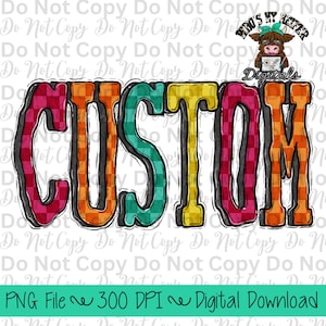 Nombre de mascota personalizado PNG, nombre de mascota dibujado a mano, diseño de sublimación, nombre de equipo deportivo, diseños de camisetas, archivo PNG de espíritu escolar, nombre de la escuela PNG