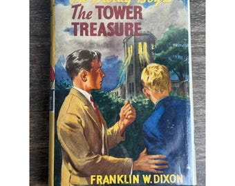 Vintage 1959 Hardy Boys The Tower Treasure #1 Original Text Dust Jacket