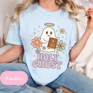 Comfort Colors® Holy Ghost Halloween Shirt - Groovy Christian Tee