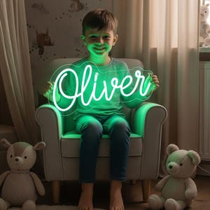 Custom Name Neon Sign for Kids, Custom Led Sign Wall Decor, Custom Led Light Bedroom Decor, Kid&#39;s Room Decor Personalized Gift, neon sign