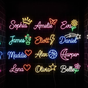 Custom Neon Sign for Kids, Custom Led Wall Decor, Custom Led Light Bedroom Decor, Kids Room Decor, Personalized Gift, Kids Name Neon Sign