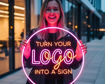 Neon Firmowy z Akrylu, Logo Neonowe Biuro, Ozdoby Neonowe LED do Biura z Cytatami, Dekoracja Ścienna Motywacyjna Biuro