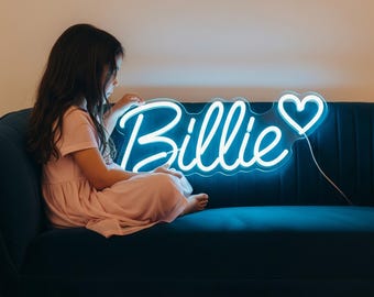 Custom Neon Name Sign - Personalized LED Wall Decor for Kids Room, Nursery, Playroom, Wedding, Party, Bedroom, Unique Gift Idea, Neon Sign