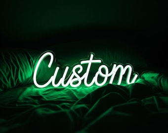 Neon na zamówienie, personalizowany neon, neon firmowy, LED neon, dekoracje domu, ściany, neonowa tablica