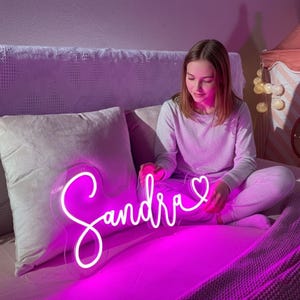 Custom Name Neon Sign for Girls Room | Personalized LED Decor | Fast USA DDP