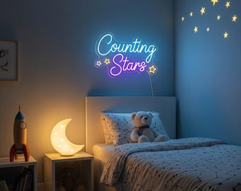 Custom Neon Sign | Kids Room Decor | Personalized LED Wall Art | Gift | Fast Shipping to USA | DDP Included