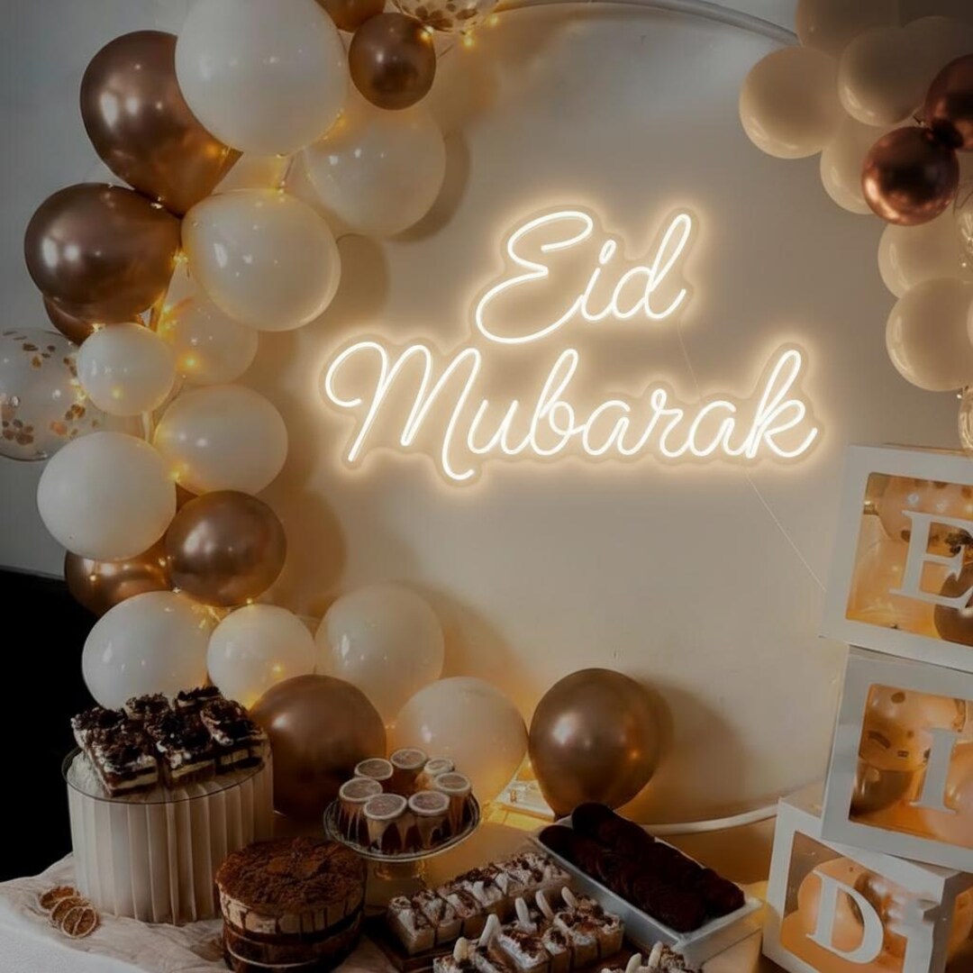 Eid Mubarak Neon Sign Custom Holidays Neon Sign Ramadan Mubarak Led ...