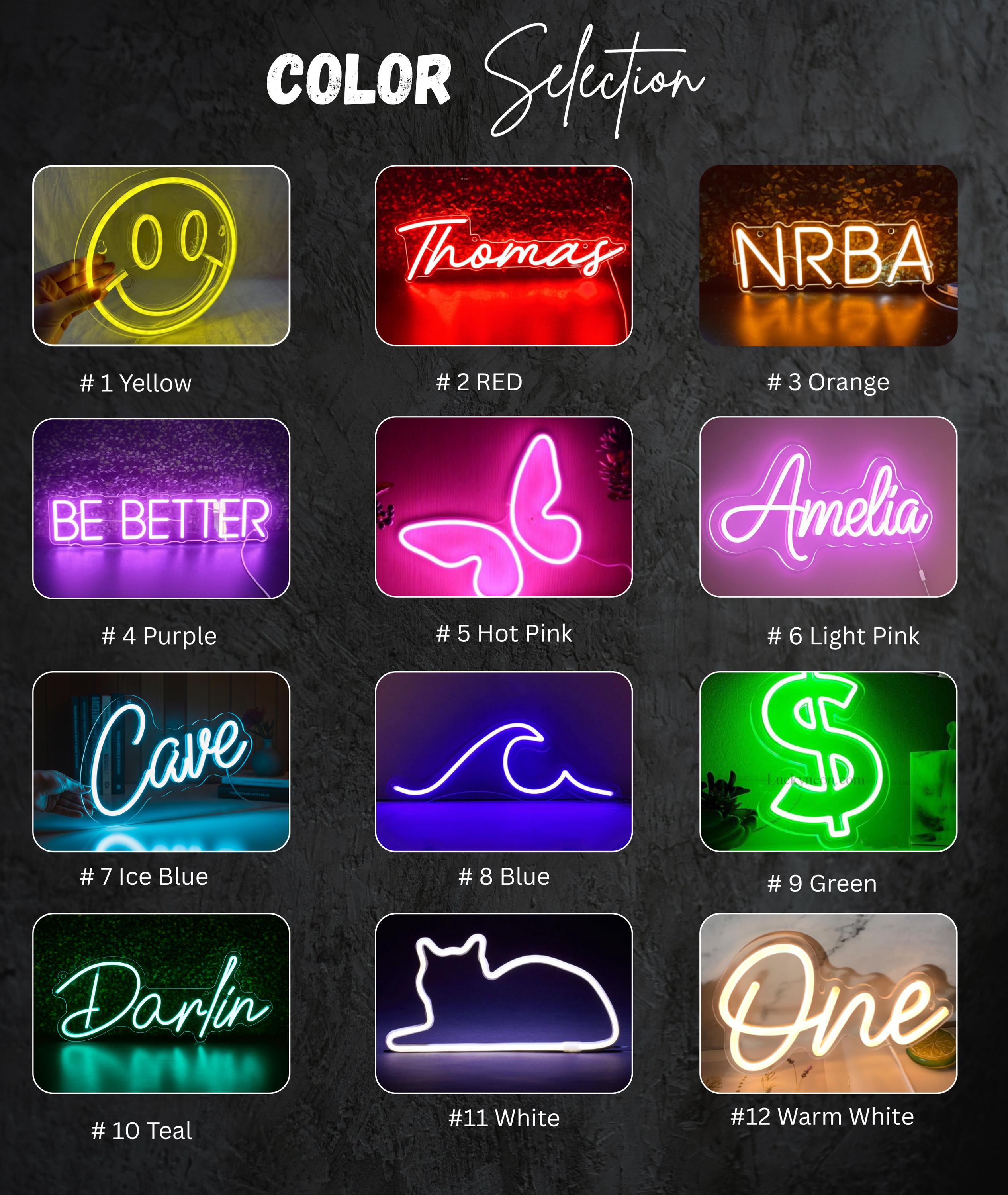 Custom Neon Sign for Family Name – Personalized LED Last Name Sign for ...