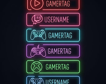 Custom Gamer Neon Sign , Gamer Tag Sign, Game Room Decor, Gaming Wall Art, Streamer Led Light, Gift For Boyfriend, Streamer neon sign