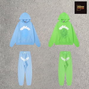 The Web Hoodie & Jogger Set Unisex Streetwear Tracksuit 2-Piece Matching Outfit
