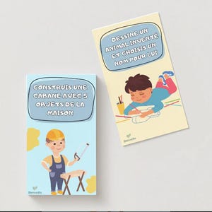 Kit 16 cartes Pause Écran : Jeu de cartes ludique pour enfants 3-7 ans, pour réduire le temps d’écran et favoriser créativité & mouvement.