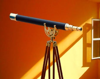 Antieke Telescoop Spyglass van Messing - Nautische Decoratie voor Thuis
