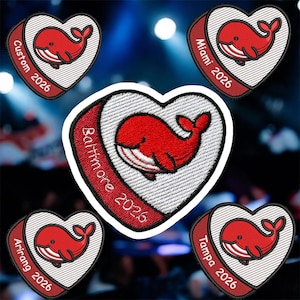 アリラン｜K-POPにインスパイアされたハートパッチ｜カスタムシティ刺繍アイロン接着記念品