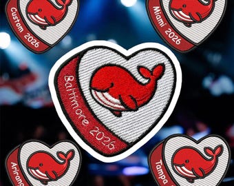 Arirang | K-Pop Inspired Heart Patch | Custom City Embroidery Iron-On Souvenir