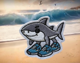 Tralalero Tralala - Parche bordado termoadhesivo de la pudrición cerebral italiana