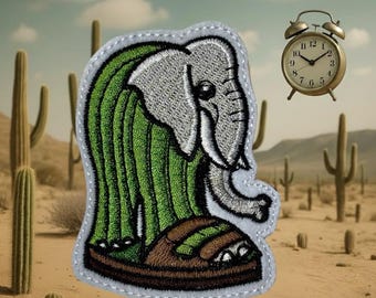 Lirilì Larilà - Parche bordado termoadhesivo de Brainrot italiano