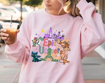 Epic Universe Sweatshirt, Orlando Park Epic Universe Hoodie, Coquette Bow Mario Sweatshirt, How To Train Your Dragon Sweat, Magic Kingdom