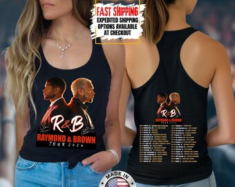 Usher and Chris Brown R and B Tour Tank Top, Raymond and Brown Tank Top, Concert Outfit, Team Usher Tank Top, Team Breezy Merch Tank Top