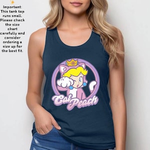 Mario Princess Girls Tank Top, Princess Peach Mario Tank Top, Princess Peach Tank Top, Super Mario Shirt, Mario Group Birthday