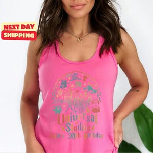 Next Level Asia's 30th Birthday Universal Studios Tank Top, Vacation Tee, Disneyland TShirt, Disney Trip Shirt, Disney World Tee image 5
