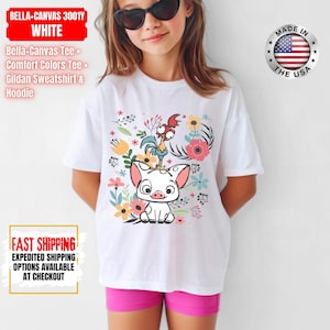 Hei Girl Hei Moana Comfort Colors Shirt, Disney Princess Moana Shirt, Disney Trip Sweatshirt, Disney Toddler Kids Shirts Bild 1