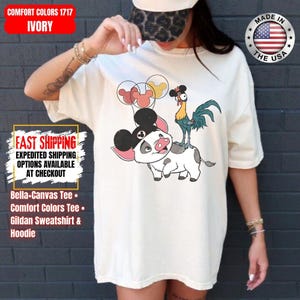 Camisa "Hei Girl Hei Moana" con colores cómodos, camisa de la princesa Moana de Disney, sudadera de viaje de Disney, camisas de Disney para niños pequeños imagen 4