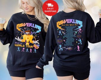 Powerline Goofy Movie Sweatshirt, Disney Powerline World Tour 95 Hoodie, Goofy Stand Out Sweat, Goofy Max Goof, Disneyland Trip Sweat