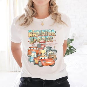 Retro Radiator Springs Cars Movie Shirt, Lightning McQueen Shirt, Cars Movie Disney Shirt, Disney Family Trip Shirt