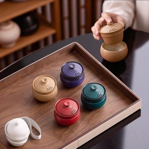 Compact Travel Tea Set – One-Person Ceramic Gaiwan with Quick Cup & Case Portable Kung Fu Teaware – Business Gift, Personal Use, Japanese