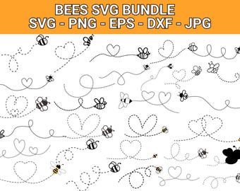 Bee SVG Bundle: Honeycomb, Queen Bee Clipart (Digital Download)