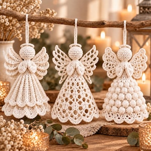 crochet angel pdf,holiday decor pdf,crochet ornament,christmas angel,heirloom crochet,christmas crochet,crochet tree decor,lace angel pattern