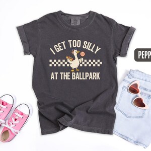 Silly Baseball Bro Sis Shirt, Funny Goose Tee, Toddler Baseball Fan Gift, Brother Sister Matching Tshirt, Baseball Gameday Tee, Snacks Lover image 3