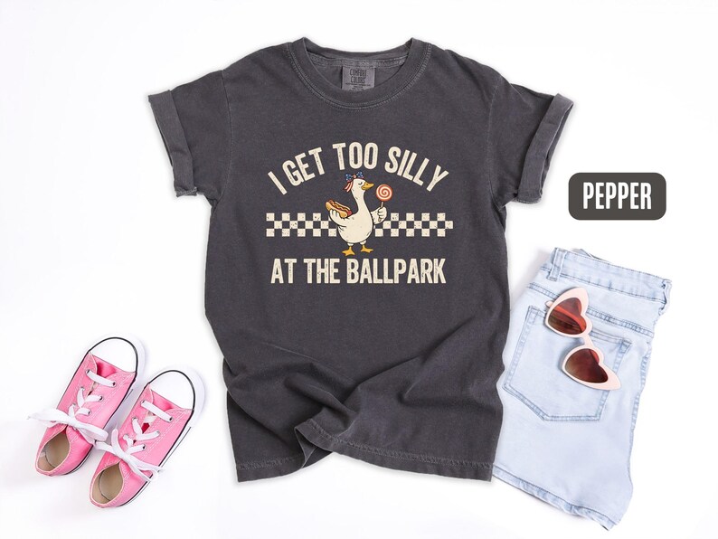 Silly Baseball Bro Sis Shirt, Funny Goose Tee, Toddler Baseball Fan Gift, Brother Sister Matching Tshirt, Baseball Gameday Tee, Snacks Lover image 3