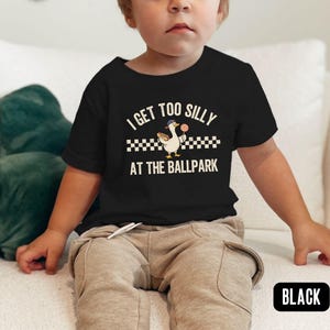 Silly Baseball Bro Sis Shirt, Funny Goose Tee, Toddler Baseball Fan Gift, Brother Sister Matching Tshirt, Baseball Gameday Tee, Snacks Lover image 16