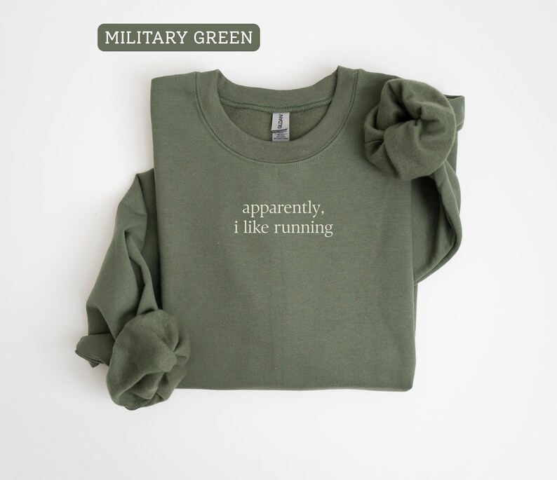 Koszulka „Approval I Like Running”, prezent na maraton, minimalistyczna bluza do biegania, wygodna koszulka do biegania w kolorach, prezent dla biegaczy, lekkoatletyka zdjęcie 2