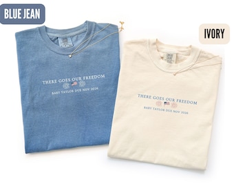 4th of July Pregnancy Announcement Shirt, Custom Baby Reveal Tee, Matching Couples Patriotic Shirt, Funny New Mom Dad Gift