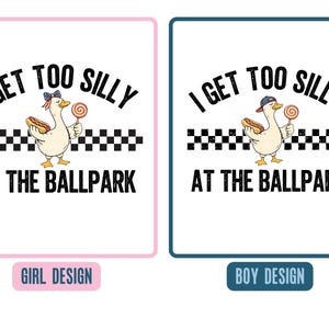 Silly Baseball Bro Sis Shirt, Funny Goose Tee, Toddler Baseball Fan Gift, Brother Sister Matching Tshirt, Baseball Gameday Tee, Snacks Lover image 5