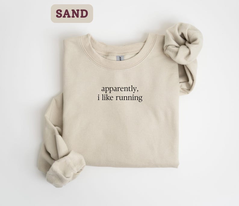 Koszulka „Approval I Like Running”, prezent na maraton, minimalistyczna bluza do biegania, wygodna koszulka do biegania w kolorach, prezent dla biegaczy, lekkoatletyka zdjęcie 4