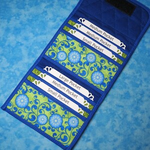 Cartera pequeña para mujer: cartera de tela con 6 bolsillos, cartera liviana con tres pliegues, cartera de tela acolchada, billetera vegana para damas, cartera para tarjetas