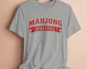 Mahjong Athletics Retro Sports Logo T-Shirt